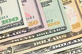 US dollar bills closeup