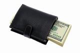 Stack of money in wallet