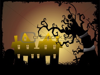 illustration of halloween background series2 set18
