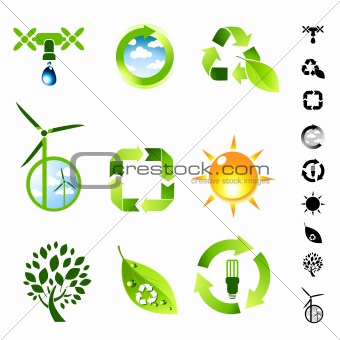 Green Living Icon Set