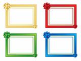 Frames with bows