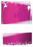 Vector illustration of pink grunge wallpaper
