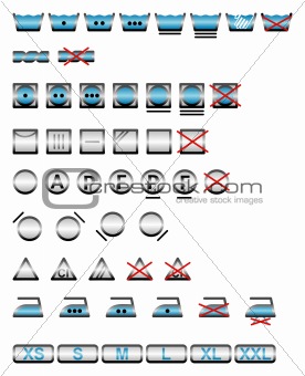 Washing symbols  / vector