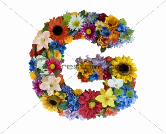 Flower Alphabet - G