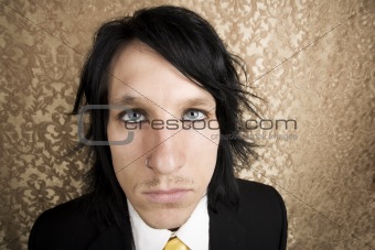 Rock and Roll Businessman Looking Up