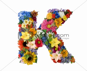 Flower Alphabet - K