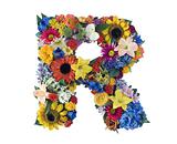 Flower Alphabet - R