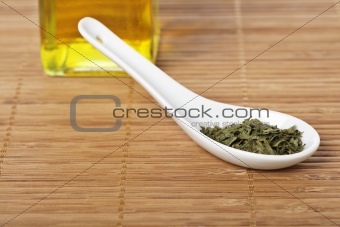 Parsley in the spoon