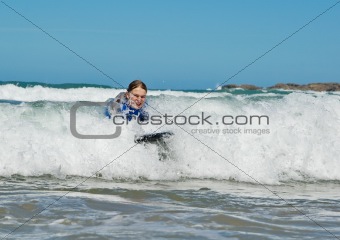 girl in the waves