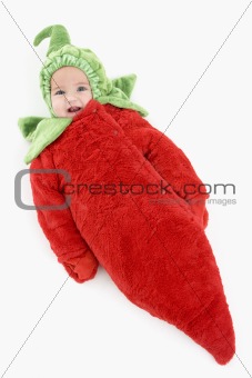Baby in pepper costume