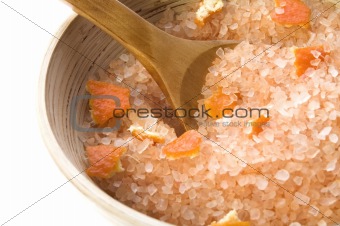 orange salt. sweet aroma bath