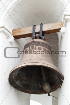 old bronze bell on a church