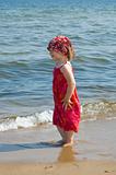 sweet girl on the beach