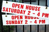 "Open house" sign