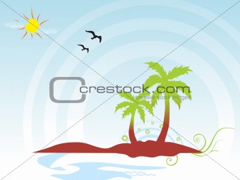 summer background vector concept