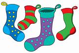 Various Christmas socks