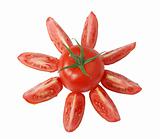 set tomato isolated