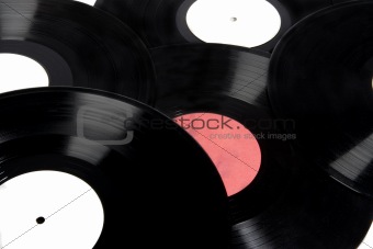 Background of vinyl records 