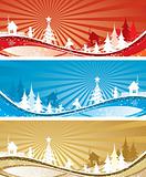 Christmas backgrounds, vector