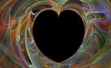 Multicolor abstract heart