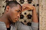 African American Male Portrait With Him in Thought