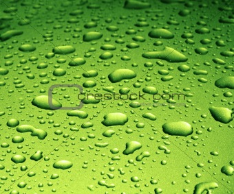 Green Water Drops 