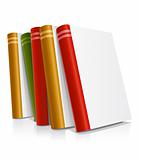 vector books with blank covers