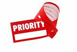 Priority label luggage - business class flight