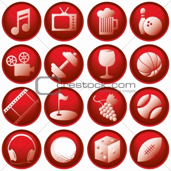 Recreation Icon Buttons