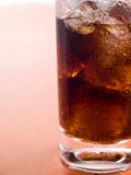Glass of Cola with Ice Cubes