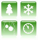 Set of vector Christmas icons
