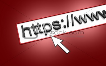 Web Address http on background