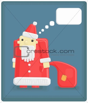 Vector funny Santa Claus