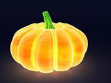glowing pumpkin
