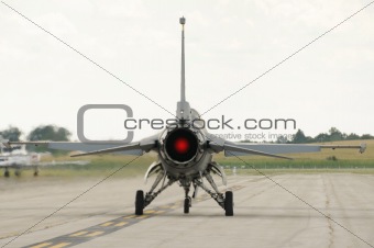 Jetfighter rear view