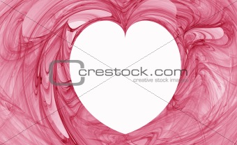 Red abstract heart