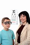 Optometstrist  eye examination