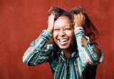 Laughing African-American Woman