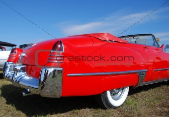 Red antique car