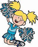 Illustration of cheerleader