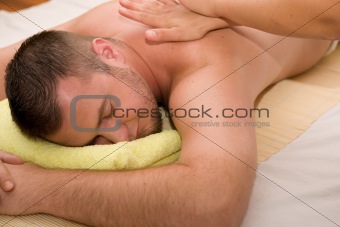 man in massage