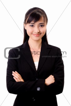 beautiful asian business woman