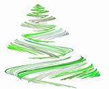 Green christmas tree illustration