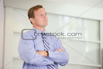 Businessman standing indoors