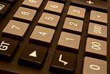 keyboard of the calculator