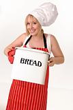 Happy Chef with bread bin