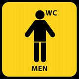 toilet sign - men