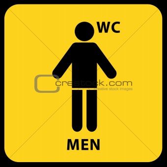 toilet sign - men