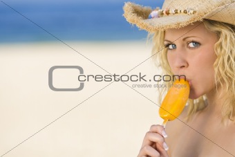 Popsicle At The Beach