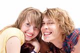 Portrait of smiling young beauty couple 7